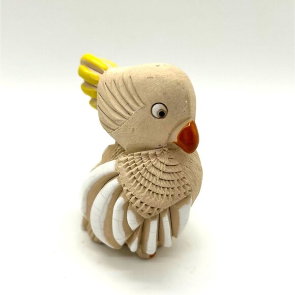 Artesania Rinconada Ceramic Cockatoo Figurine Hand-Painted Collectible Decor - Picture 1 of 11